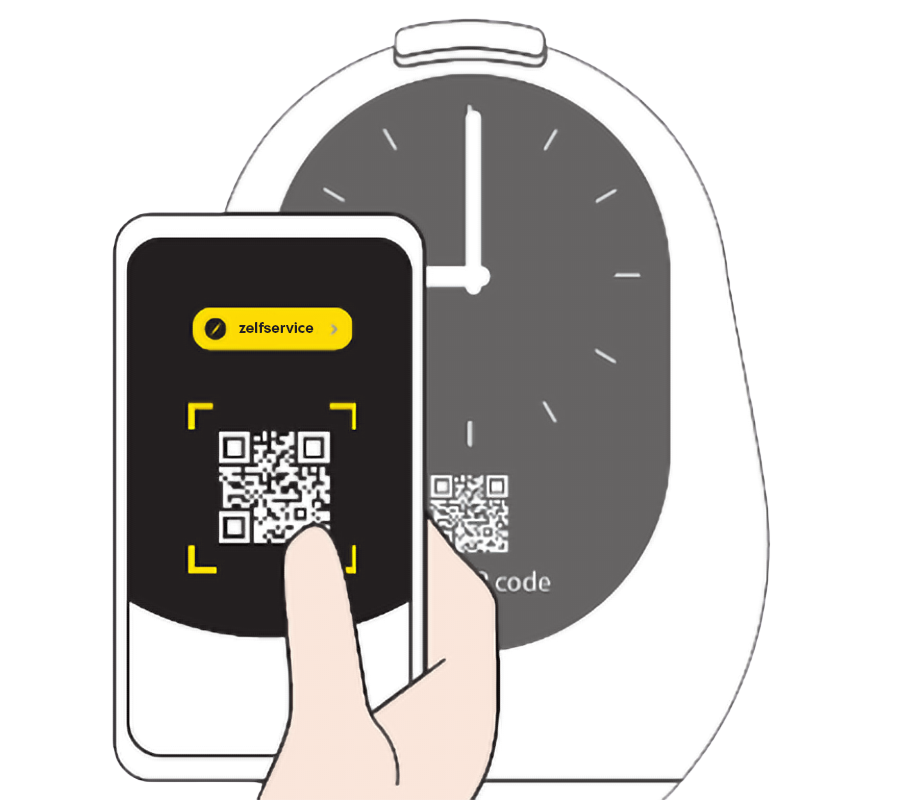 Zelfservice scan qr-code